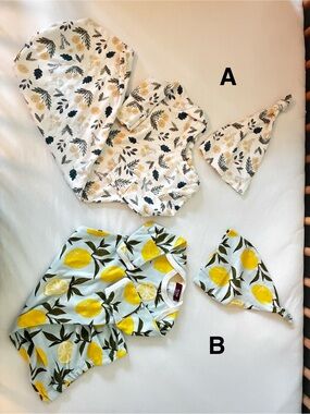 Bundle of 2 gown & hat set